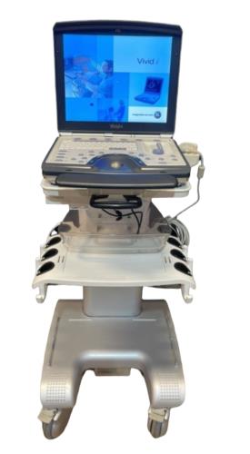 GE Vivid I Color Doppler Ultrasound Scanner Machine DOM 2012 with cart DIAGNOSTIC ULTRASOUND MACHINES FOR SALE
