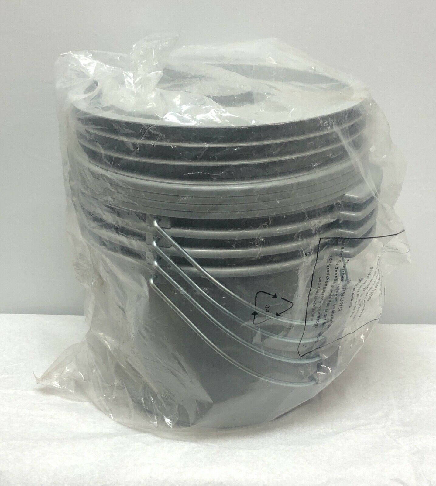 Gray Commode Pail with Lid, 4 Count | CEDESP-173 DIAGNOSTIC ULTRASOUND MACHINES FOR SALE