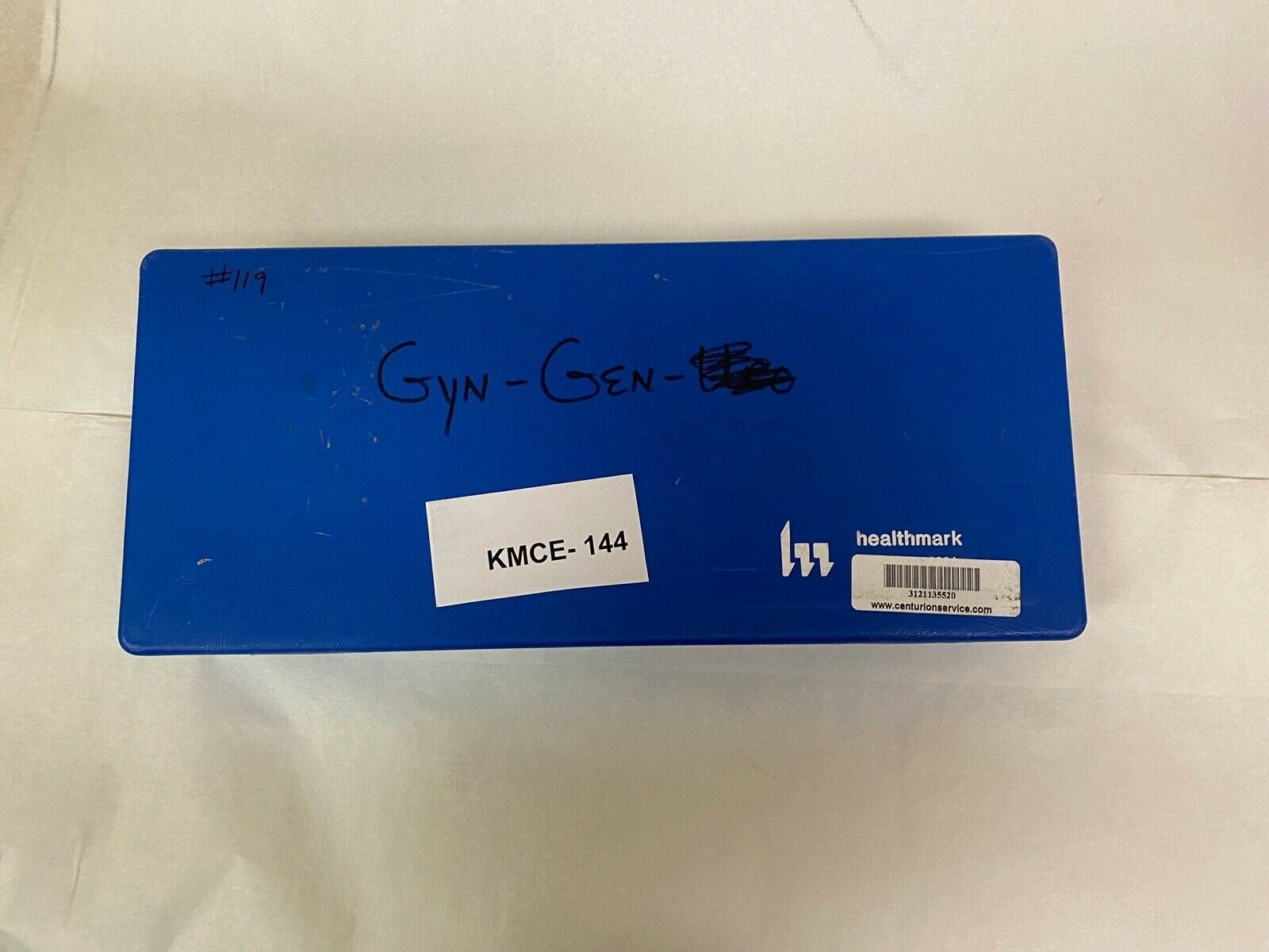 Healthmark 17.5" L Blue Box with Attached Lid | KMCE-144 DIAGNOSTIC ULTRASOUND MACHINES FOR SALE