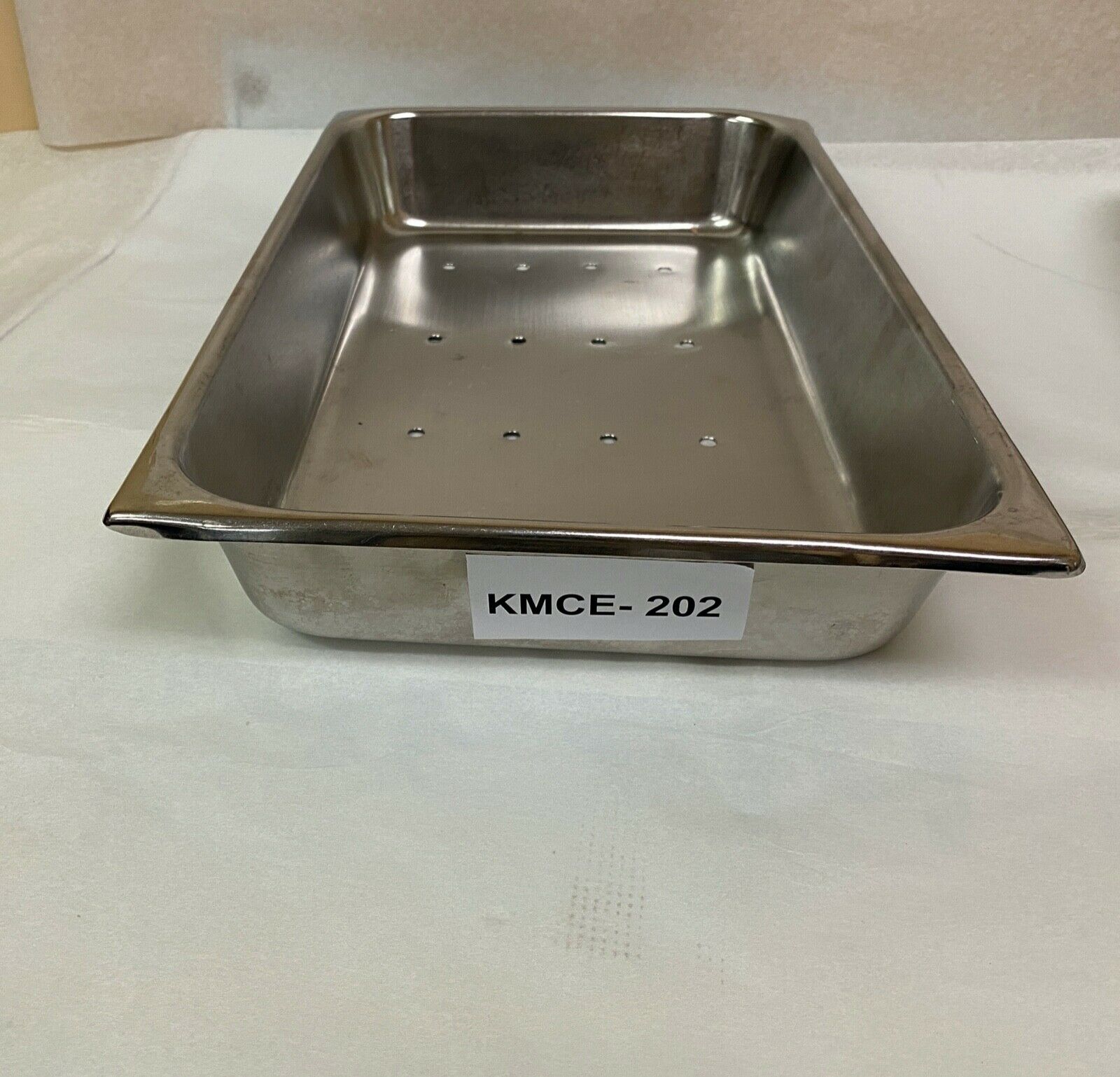 Vollrath 16" Length Stainless Steel Pan with Holes 7416-2 | KMCE-202 DIAGNOSTIC ULTRASOUND MACHINES FOR SALE