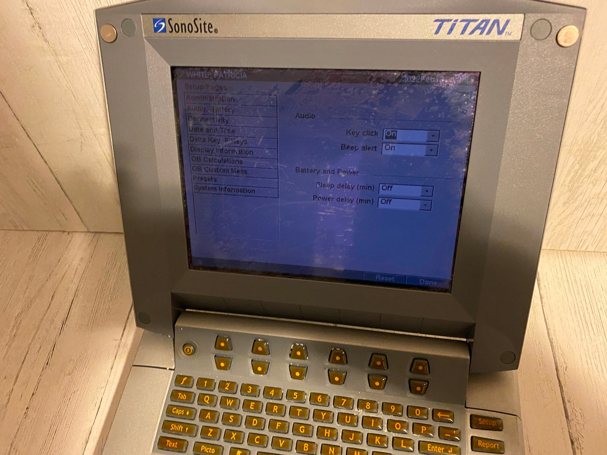 Sonosite Titan Portable Ultrasound 2005 - Main unit For parts DIAGNOSTIC ULTRASOUND MACHINES FOR SALE