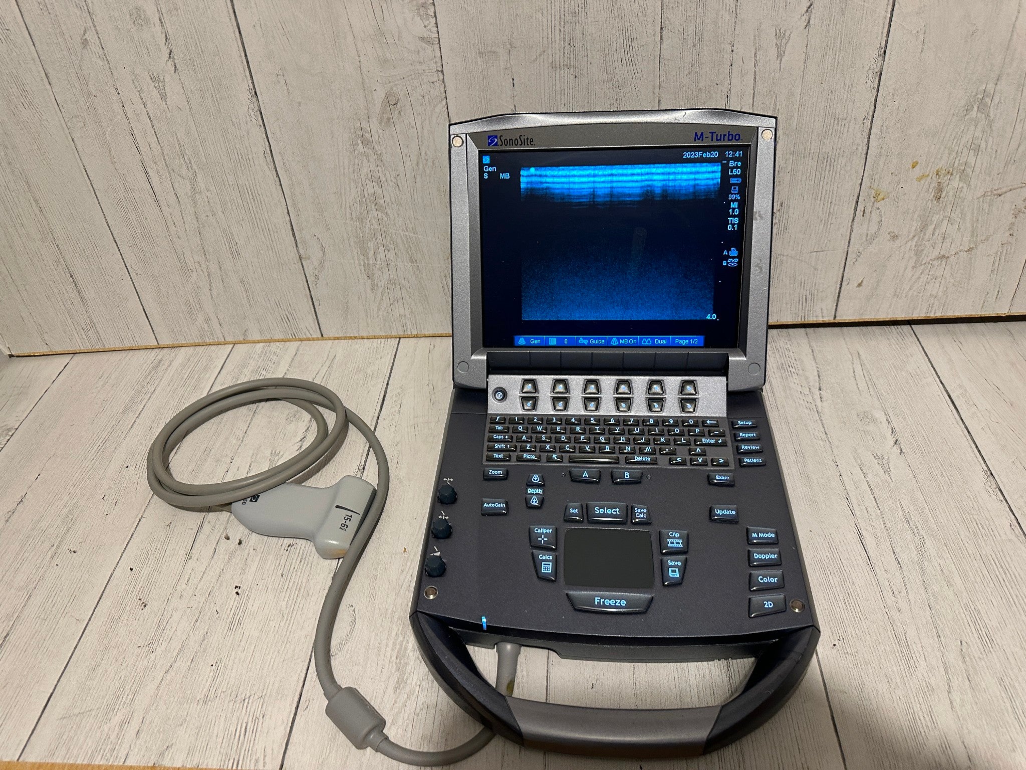 SonoSite M-Turbo Portable Ultrasound 2010 with Mini Dock Station DIAGNOSTIC ULTRASOUND MACHINES FOR SALE