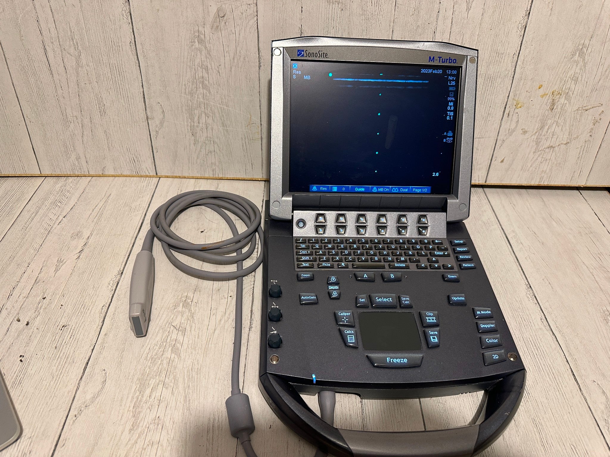 SonoSite M-Turbo Portable Ultrasound 2010 with Mini Dock Station DIAGNOSTIC ULTRASOUND MACHINES FOR SALE