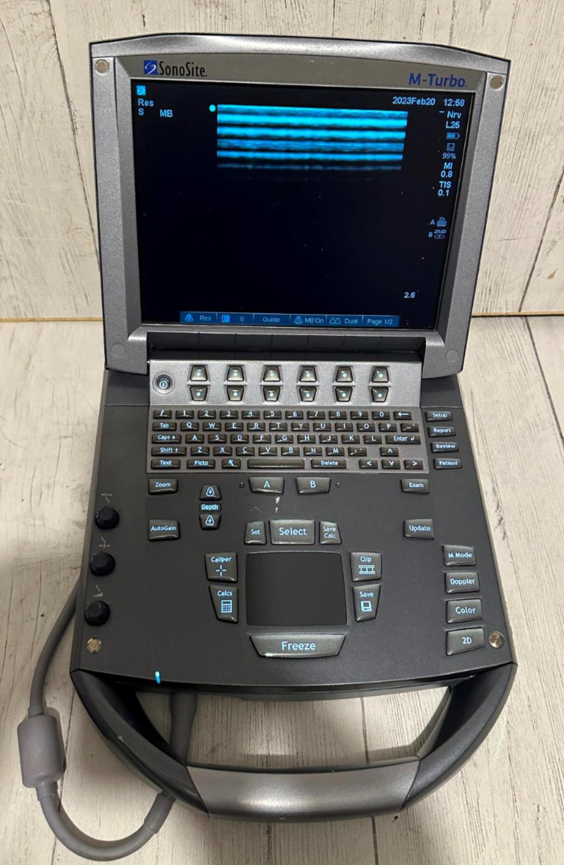 SonoSite M-Turbo Portable Ultrasound 2009 with Mini Dock Station DIAGNOSTIC ULTRASOUND MACHINES FOR SALE