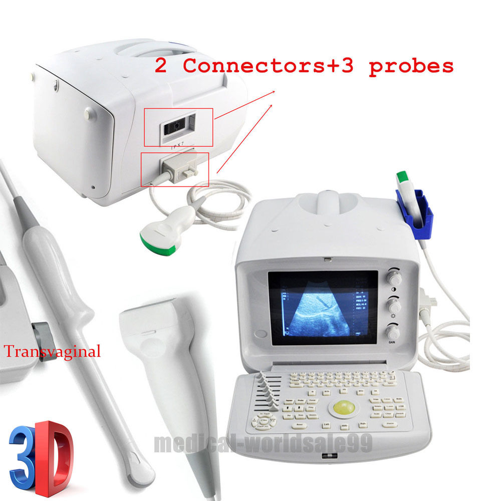 Digital Portable Ultrasound Scanner +convex+linear+Vaginal 3 Probes/Sensors 3D 190891896759 DIAGNOSTIC ULTRASOUND MACHINES FOR SALE