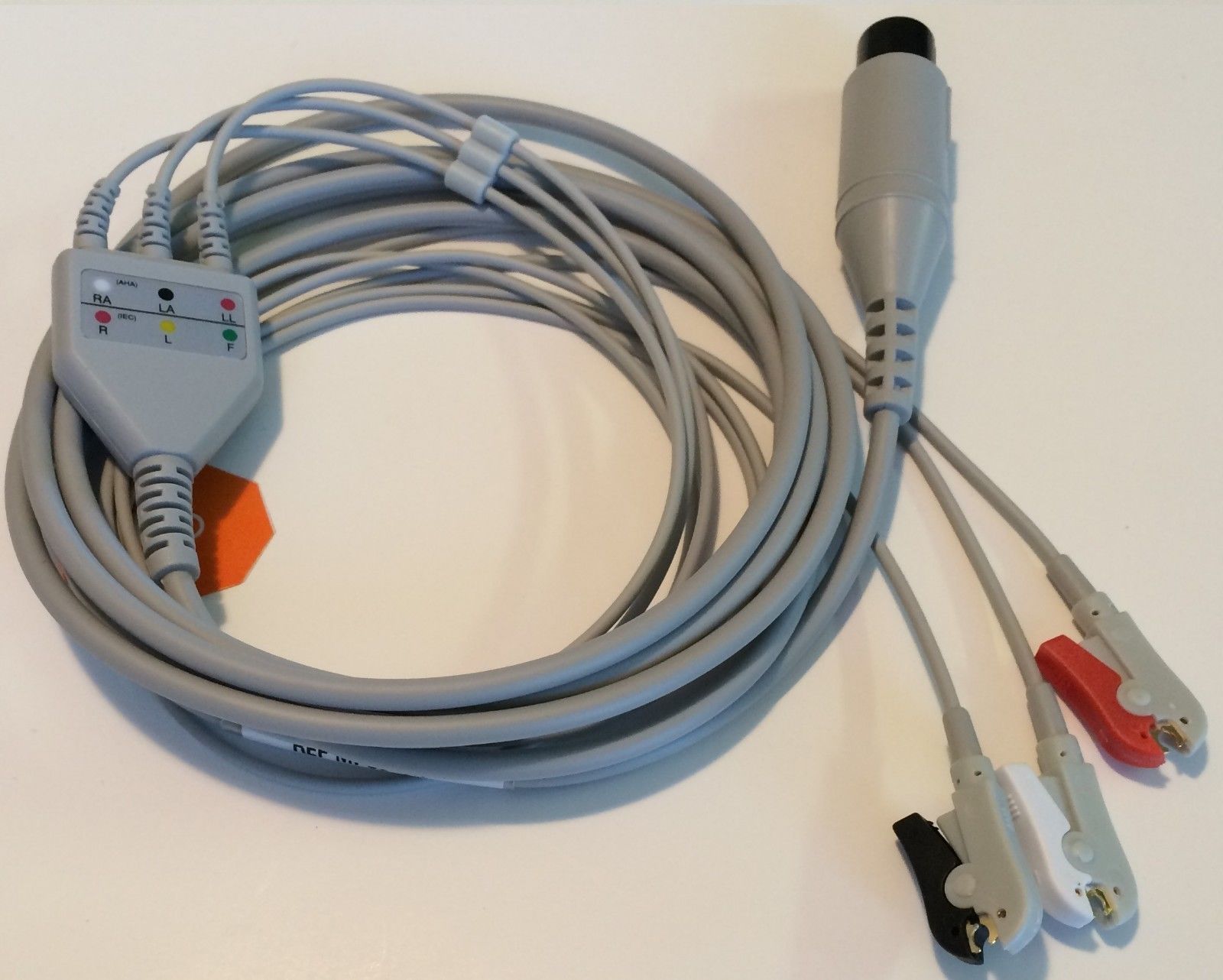 EKG ECG 6Pin 3Lead AHA Clip Cable, Zoll E R M PD Series, GE Dinamap Critikon MPS DIAGNOSTIC ULTRASOUND MACHINES FOR SALE