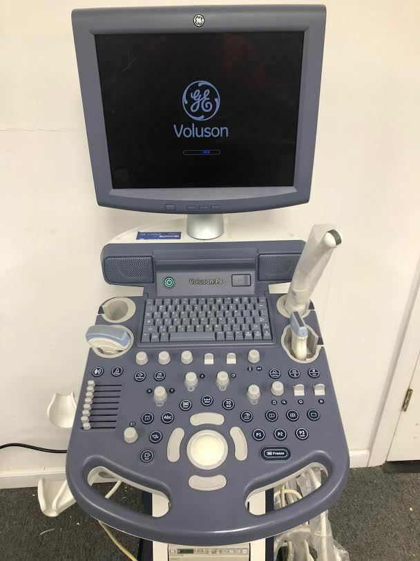 GE Voluson P8 Ultrasound Machine with E8C-RS, 12-RS, 4C-RS Probes DIAGNOSTIC ULTRASOUND MACHINES FOR SALE