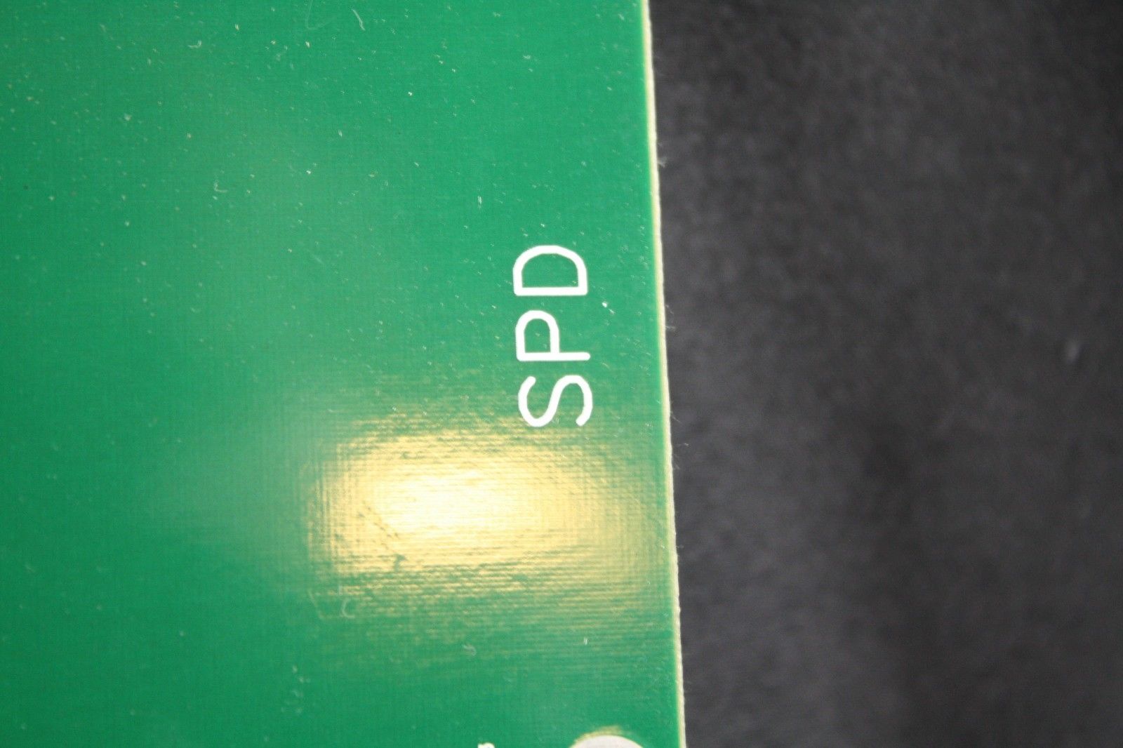 closeup of green board