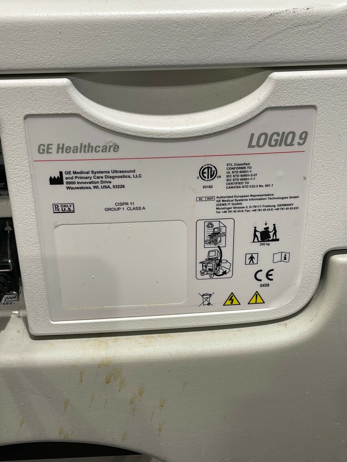 GE Logiq 9 Ultrasound DIAGNOSTIC ULTRASOUND MACHINES FOR SALE
