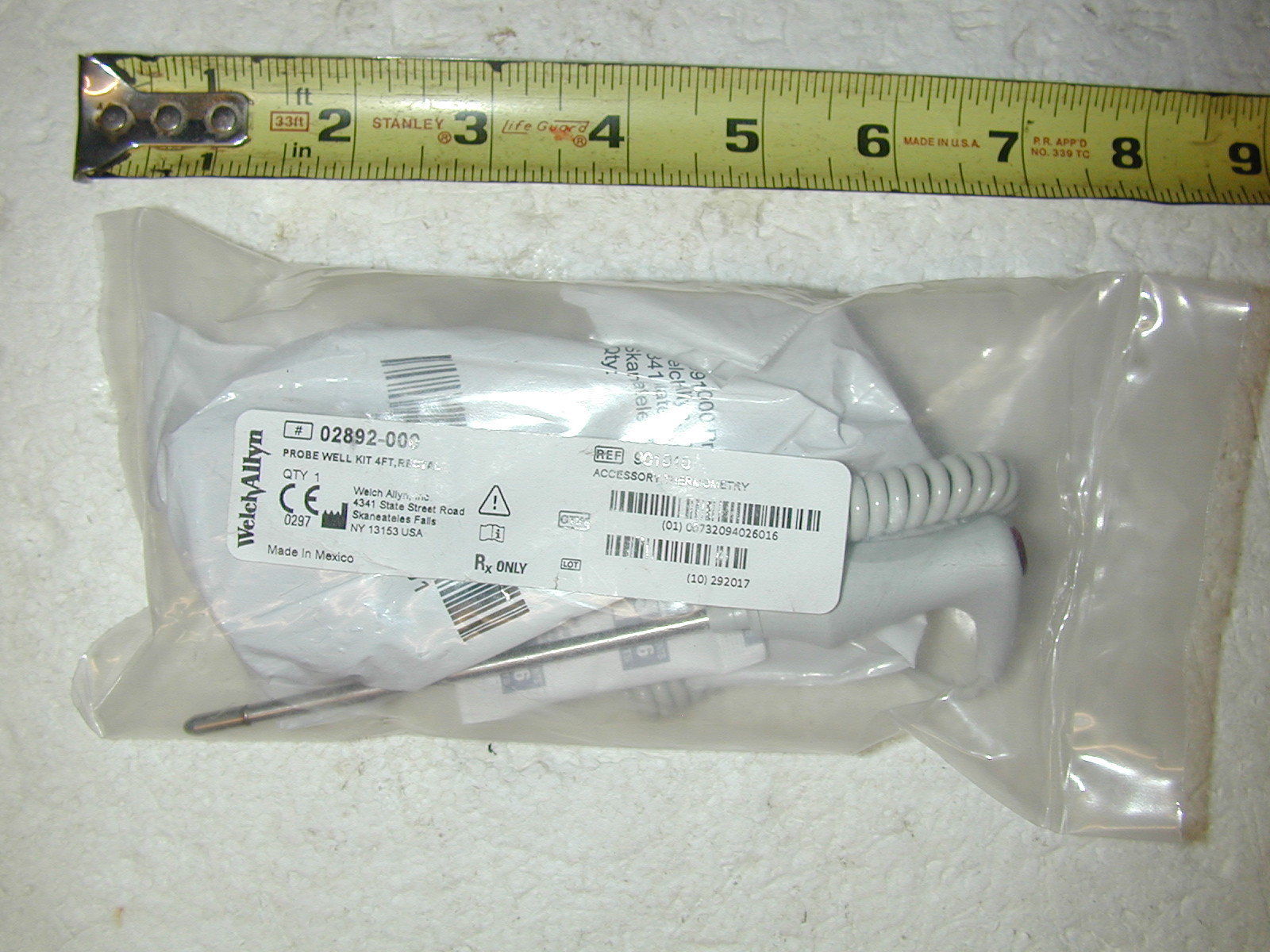 Welch Allyn Thermometer Probe Well Kit 4 Ft, Rectal Red 02892-000 DIAGNOSTIC ULTRASOUND MACHINES FOR SALE