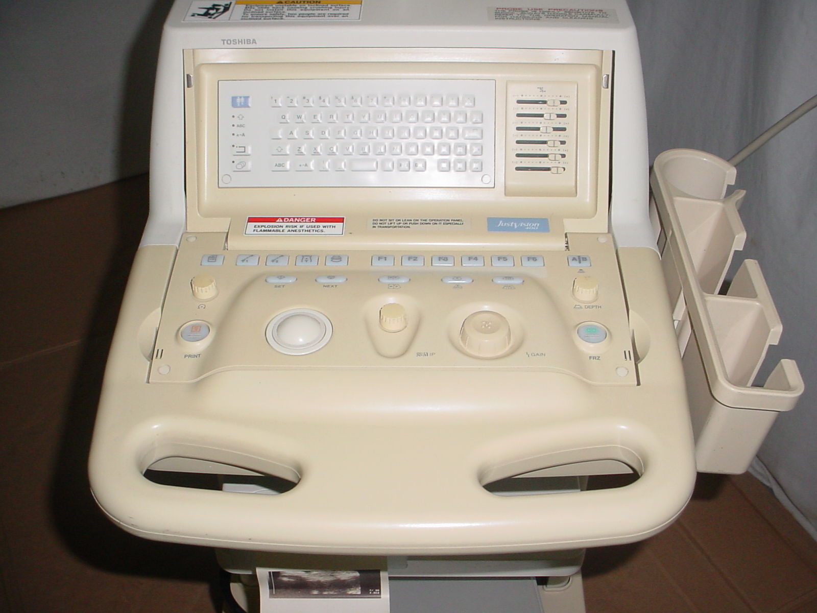 Toshiba Just Vision 400 SSA-325A Ultrasound w/ PVG-681S & PVF-745V Fetal Probes DIAGNOSTIC ULTRASOUND MACHINES FOR SALE