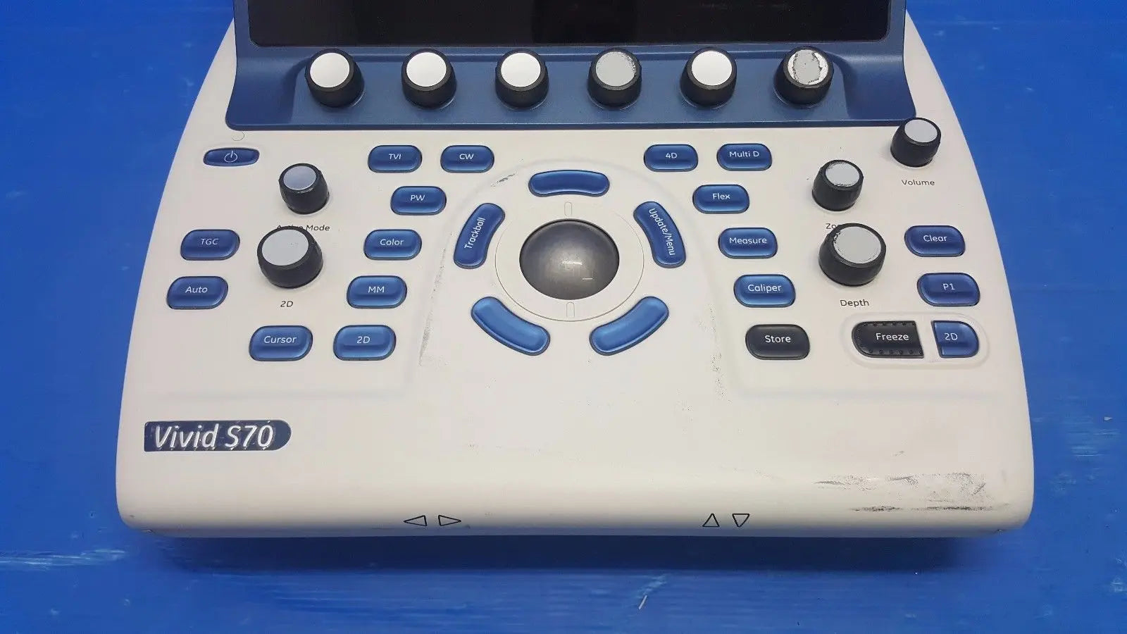 GE VIVID S60/S70 Ultrasound System Keyboard P/N 5460319 w/ Touchscreen Assy DIAGNOSTIC ULTRASOUND MACHINES FOR SALE