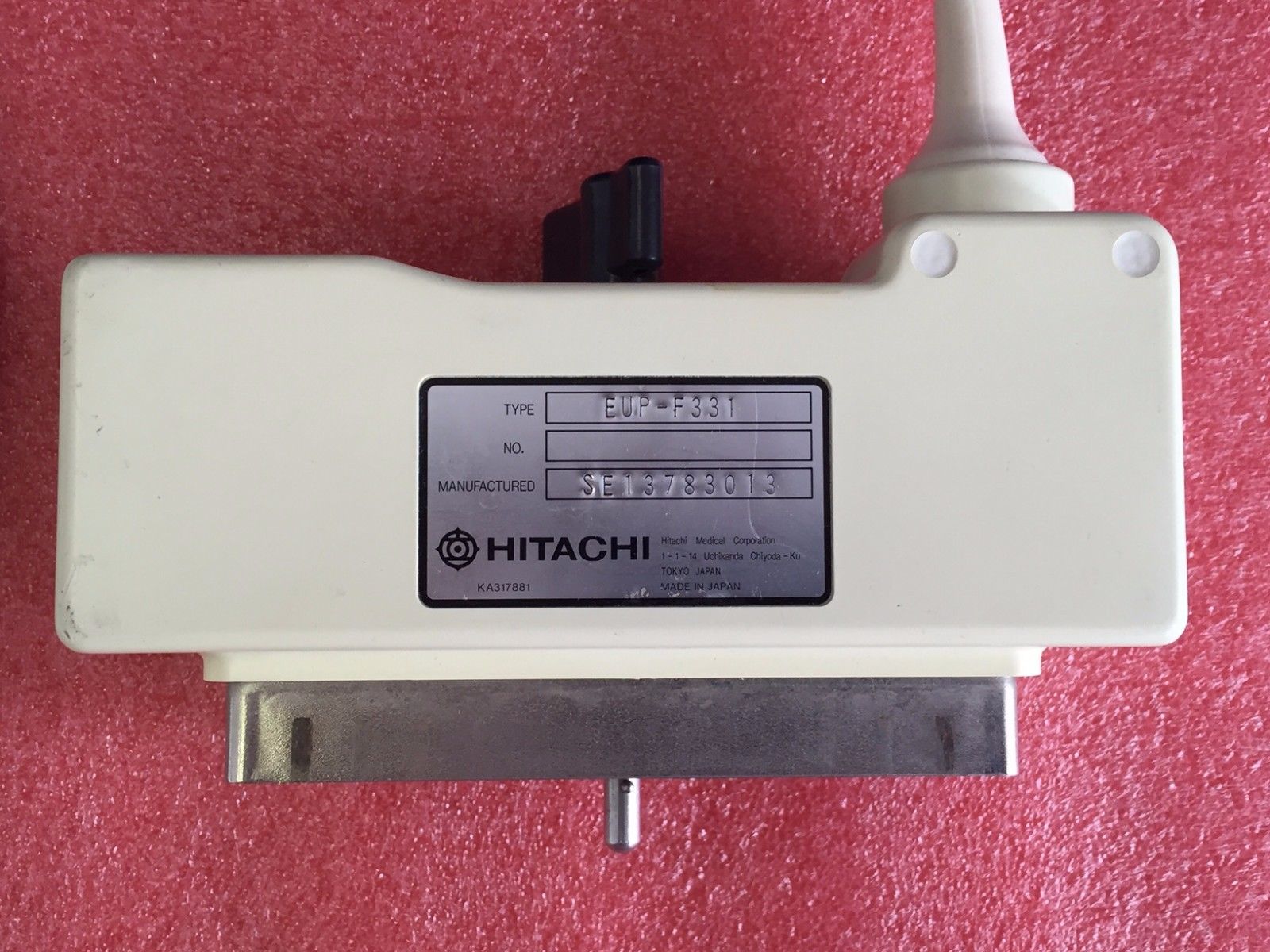HITACHI EUP-F331 6.5 MHz Finger Tip Ultrasound Probe DIAGNOSTIC ULTRASOUND MACHINES FOR SALE