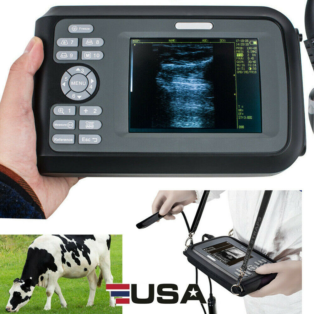 Portable Veterinary Ultrasound Scanner Unit Cow/horse/Animal 6.5M Rectal Probe DIAGNOSTIC ULTRASOUND MACHINES FOR SALE