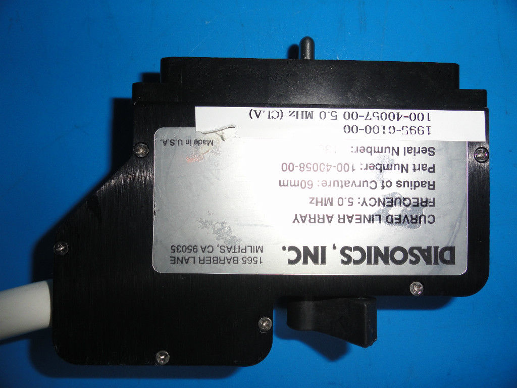 DIASONICS 100-40058-00 5.0 MHZ CURVED LINEAR ARRAY PROBE (3321) DIAGNOSTIC ULTRASOUND MACHINES FOR SALE
