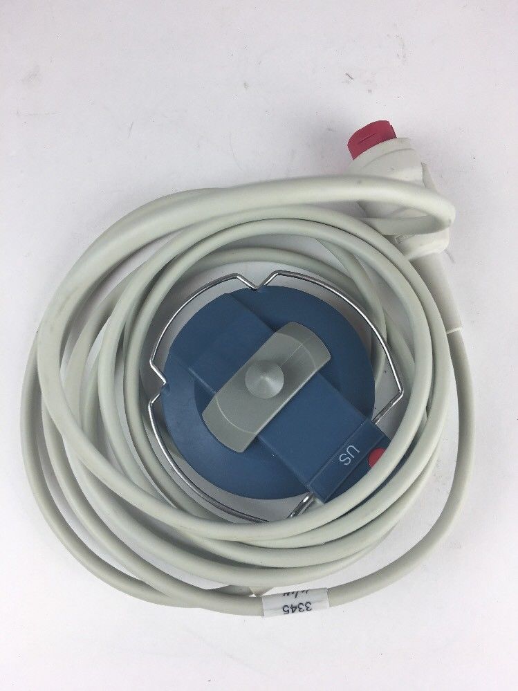 a blue and white hose connected to a white cord