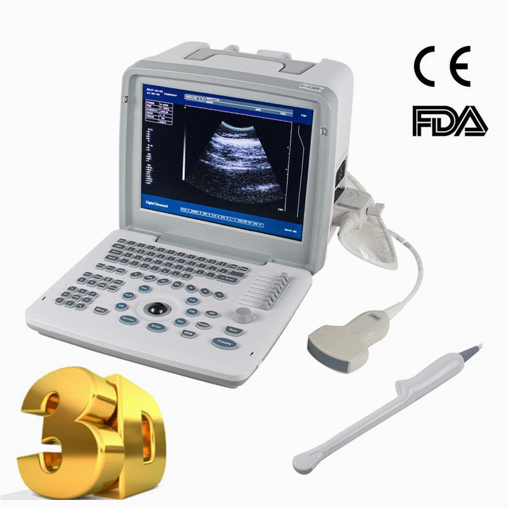 Digital 3D Portable Ultrasound Scanner Machine Convex + Transvaginal Probes News DIAGNOSTIC ULTRASOUND MACHINES FOR SALE