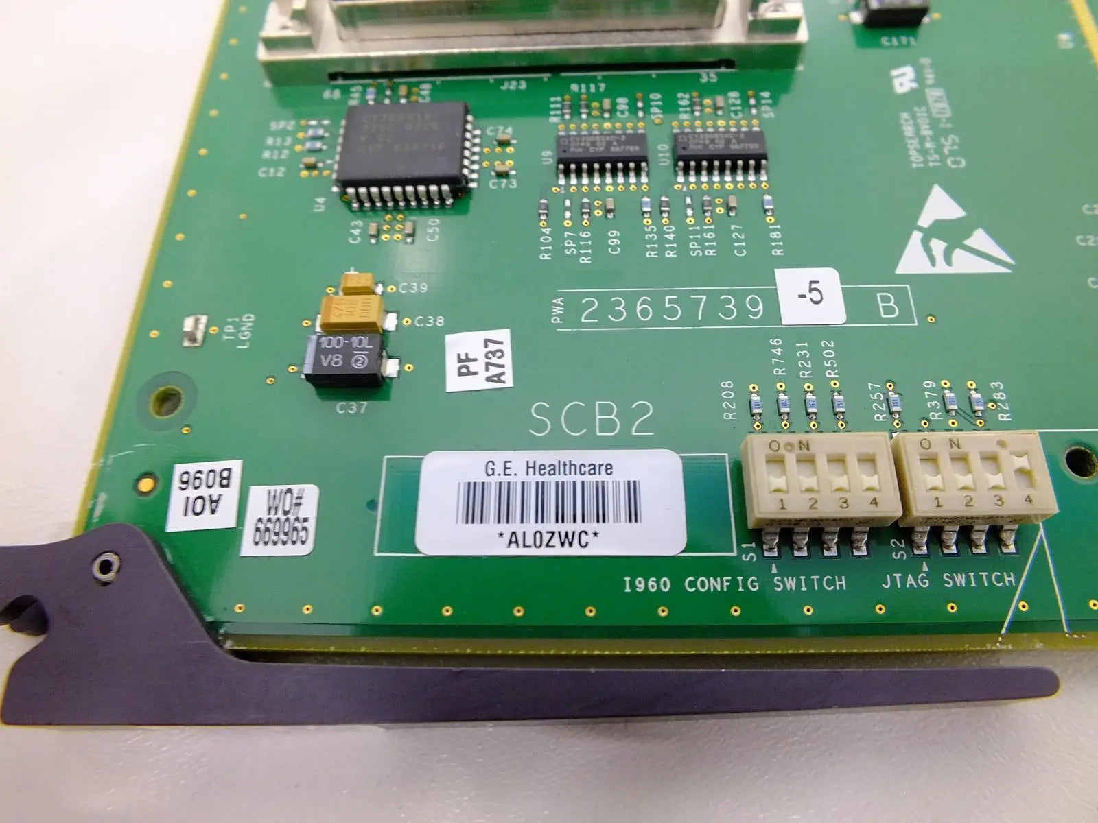 GE Loqic 9 Ultrasound SCB2 Board 2365739-5 B 2365740 REV 1 DIAGNOSTIC ULTRASOUND MACHINES FOR SALE