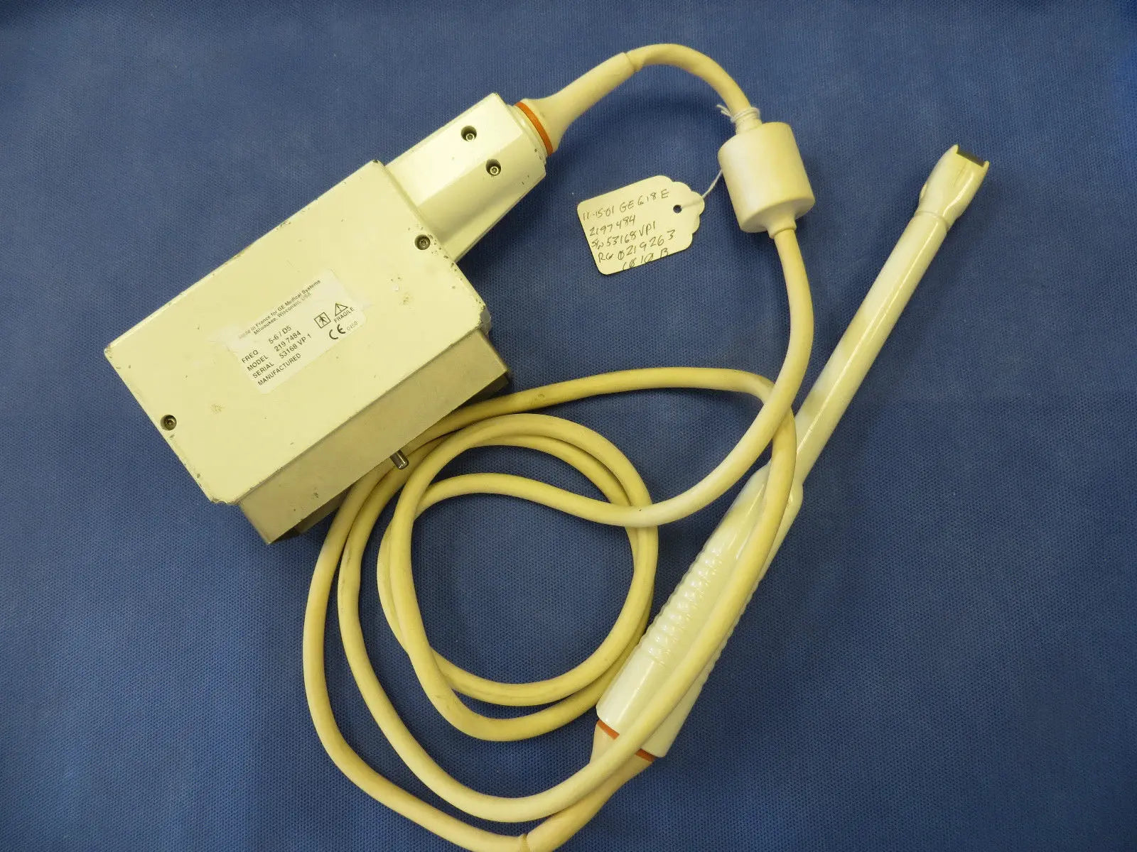GE 618E 219 7484 Vaginal Ultrasound Transducer DIAGNOSTIC ULTRASOUND MACHINES FOR SALE