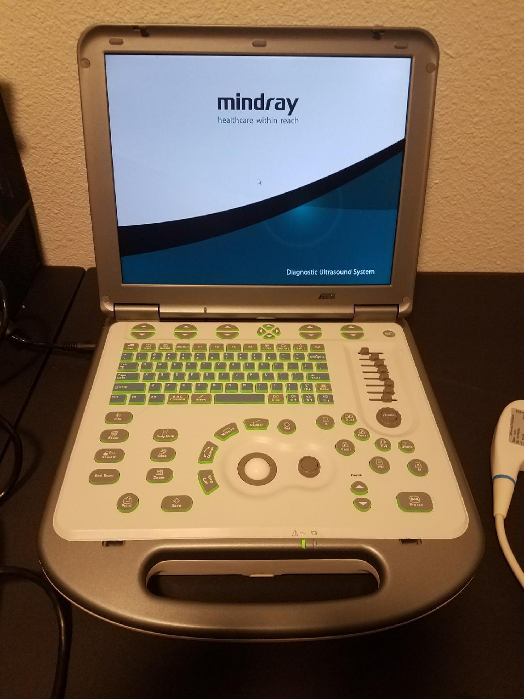 Mindray M5 Portable Ultrasound Machine with 3 Probes, barely used DIAGNOSTIC ULTRASOUND MACHINES FOR SALE