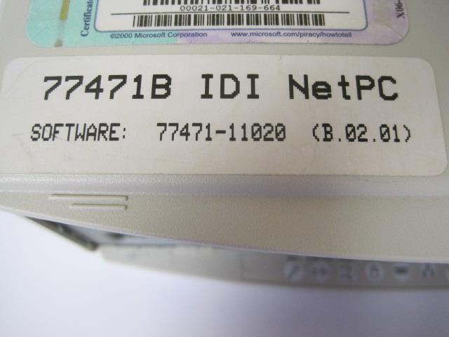a close up of a label on a computer keyboard