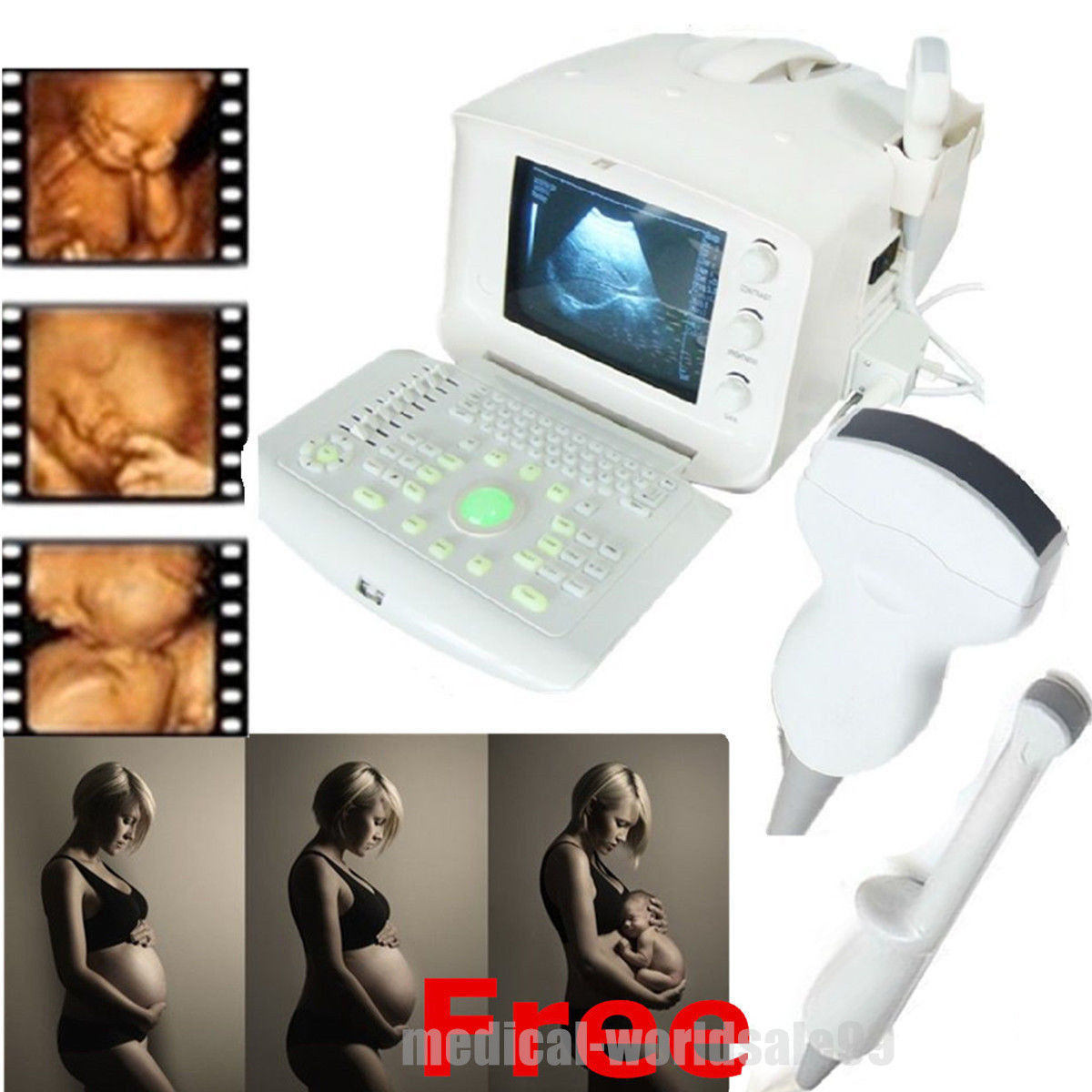 Ultrasound Scanner High Quality Machine Gynecology Viginal +Convex 2 Probes 3D 190891353153 DIAGNOSTIC ULTRASOUND MACHINES FOR SALE