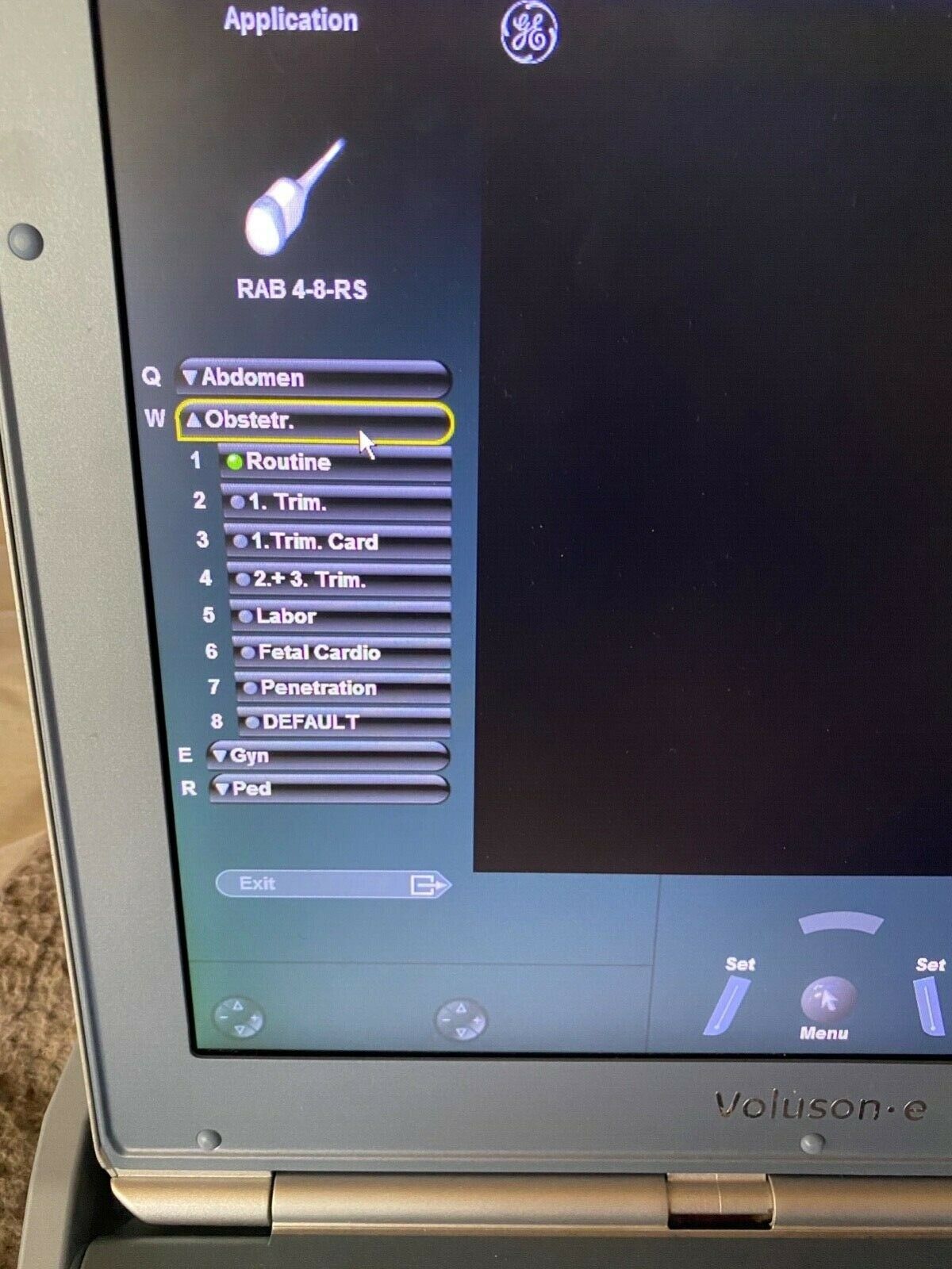 GE Voluson E Portable Ultrasound Machine with 3D4D Probe DIAGNOSTIC ULTRASOUND MACHINES FOR SALE