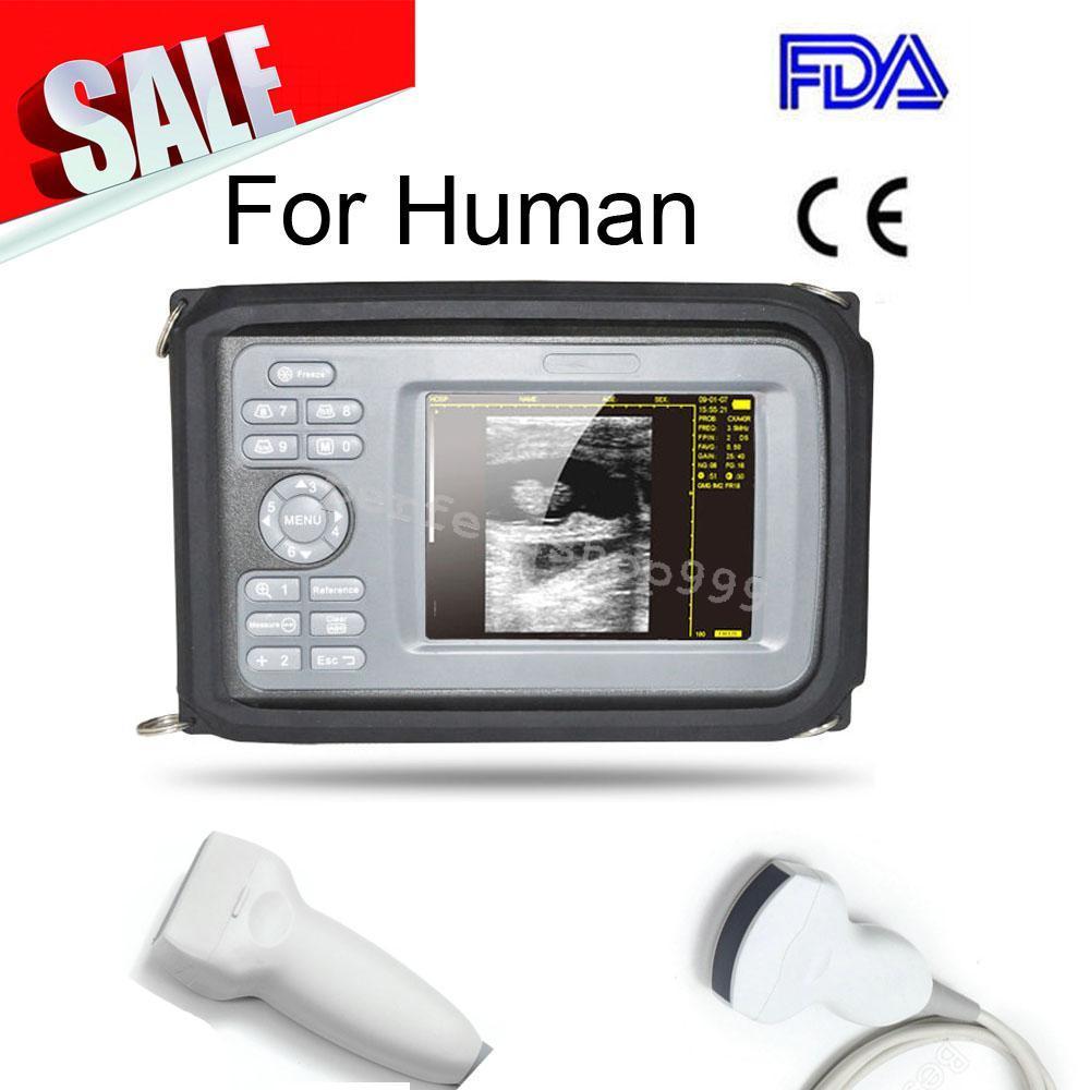 5.5 inch Ultrasound Machine Scanner 3.5 Mhz Convex +7.5Mhz Linear Probe Human DIAGNOSTIC ULTRASOUND MACHINES FOR SALE