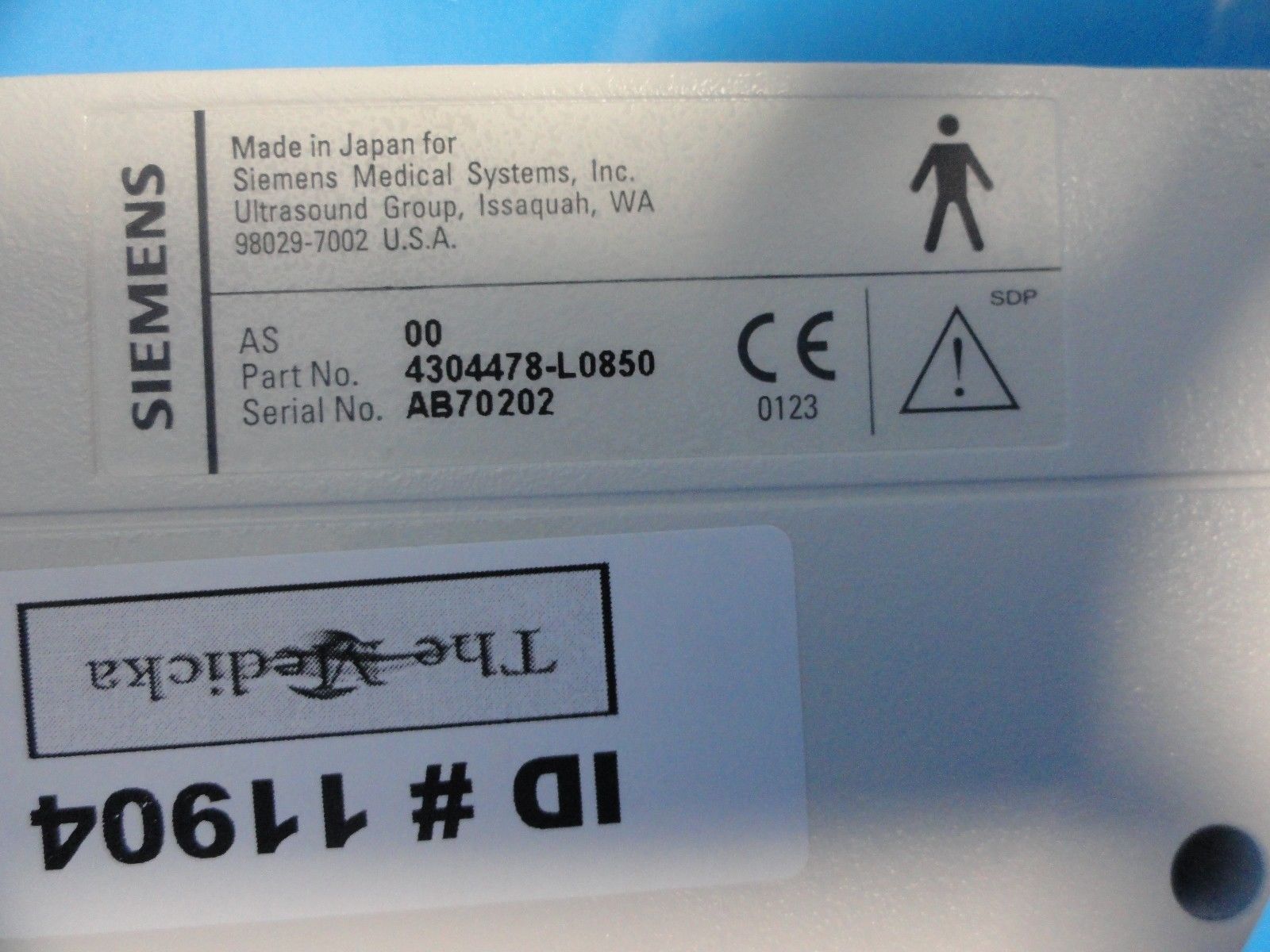 Siemens 3.5P14 Phased Array 3.5MHz Ultrasound Transducer W/ Case (11904) DIAGNOSTIC ULTRASOUND MACHINES FOR SALE