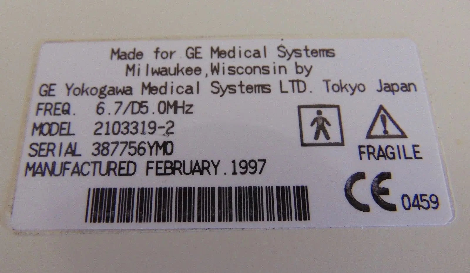 GE ~ Ultrasound Probe ~ Model ~ 739L ~ Good Cosmetic Condition ~ H56 DIAGNOSTIC ULTRASOUND MACHINES FOR SALE