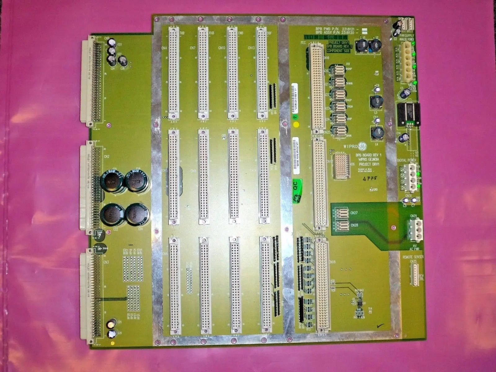 GE Logiq 3 Ultrasound Backplane Board (PN: 2318120-3) DIAGNOSTIC ULTRASOUND MACHINES FOR SALE