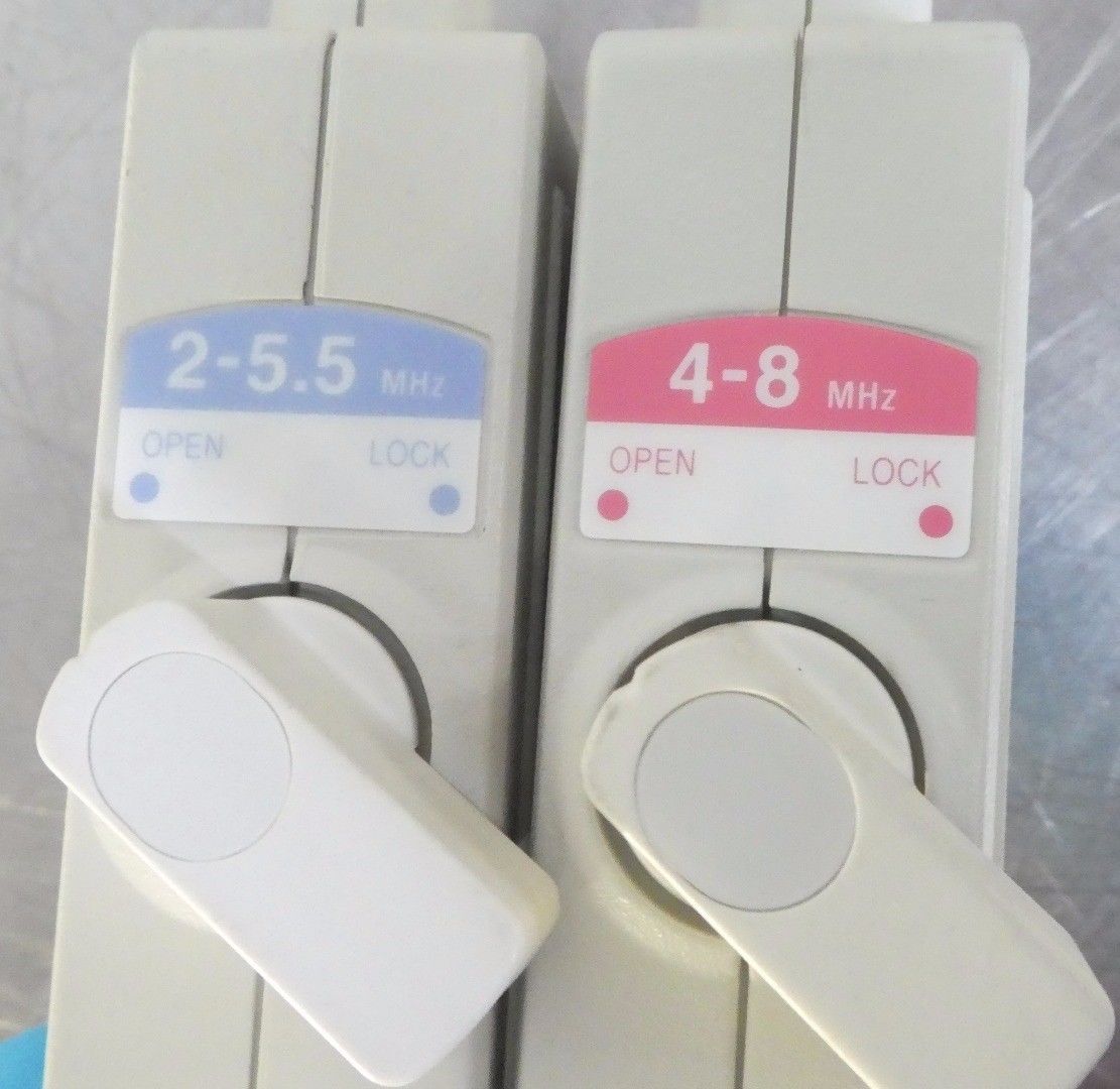 R145549 Lot (2) Shimadzu DSM SDU-45Xl Ultrasound Probes TV11R-055U VA57R-0375WU DIAGNOSTIC ULTRASOUND MACHINES FOR SALE