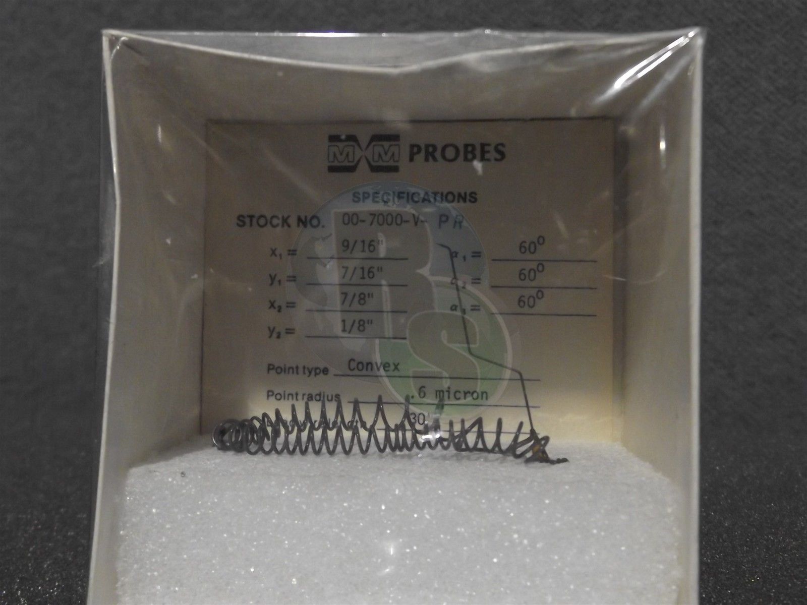 MM MicroManipulator Model 00-7000-V-PR Purple Convex Probe Tip .6 Microns DIAGNOSTIC ULTRASOUND MACHINES FOR SALE