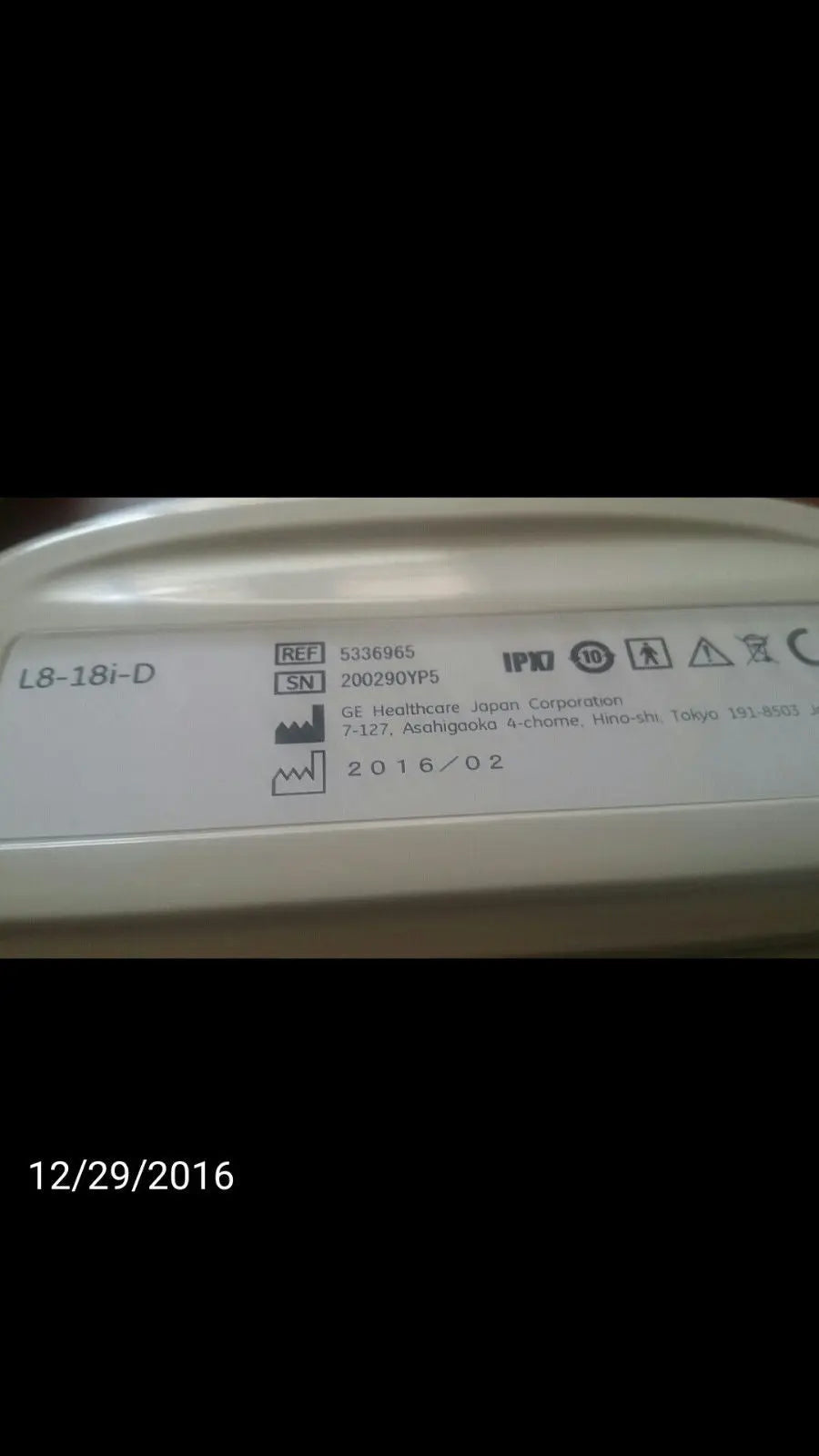 GE L8-18i-D Ultrasound Probe Transducer DIAGNOSTIC ULTRASOUND MACHINES FOR SALE