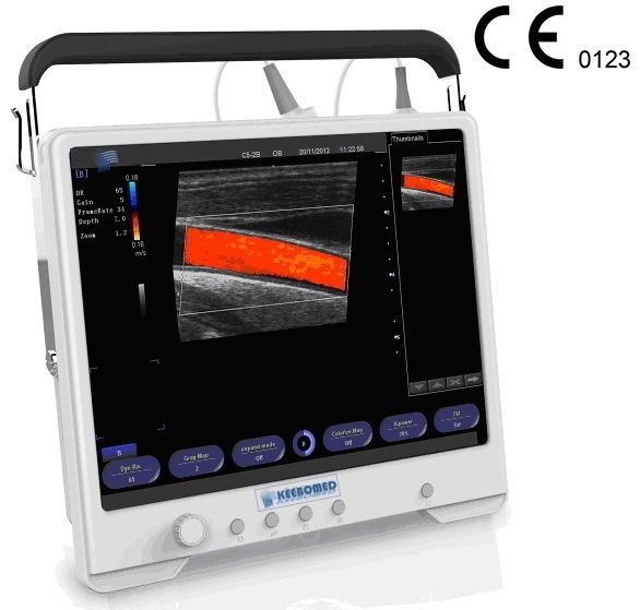Veterinary Color Doppler Touch Screen Ultrasound 15" with Linear Array Probe DIAGNOSTIC ULTRASOUND MACHINES FOR SALE
