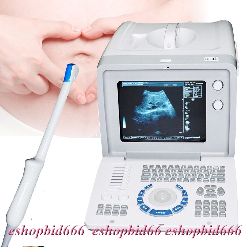 Medical 3D Portable Ultrasound Machine Scanner system Transvaginal probe Clinic DIAGNOSTIC ULTRASOUND MACHINES FOR SALE