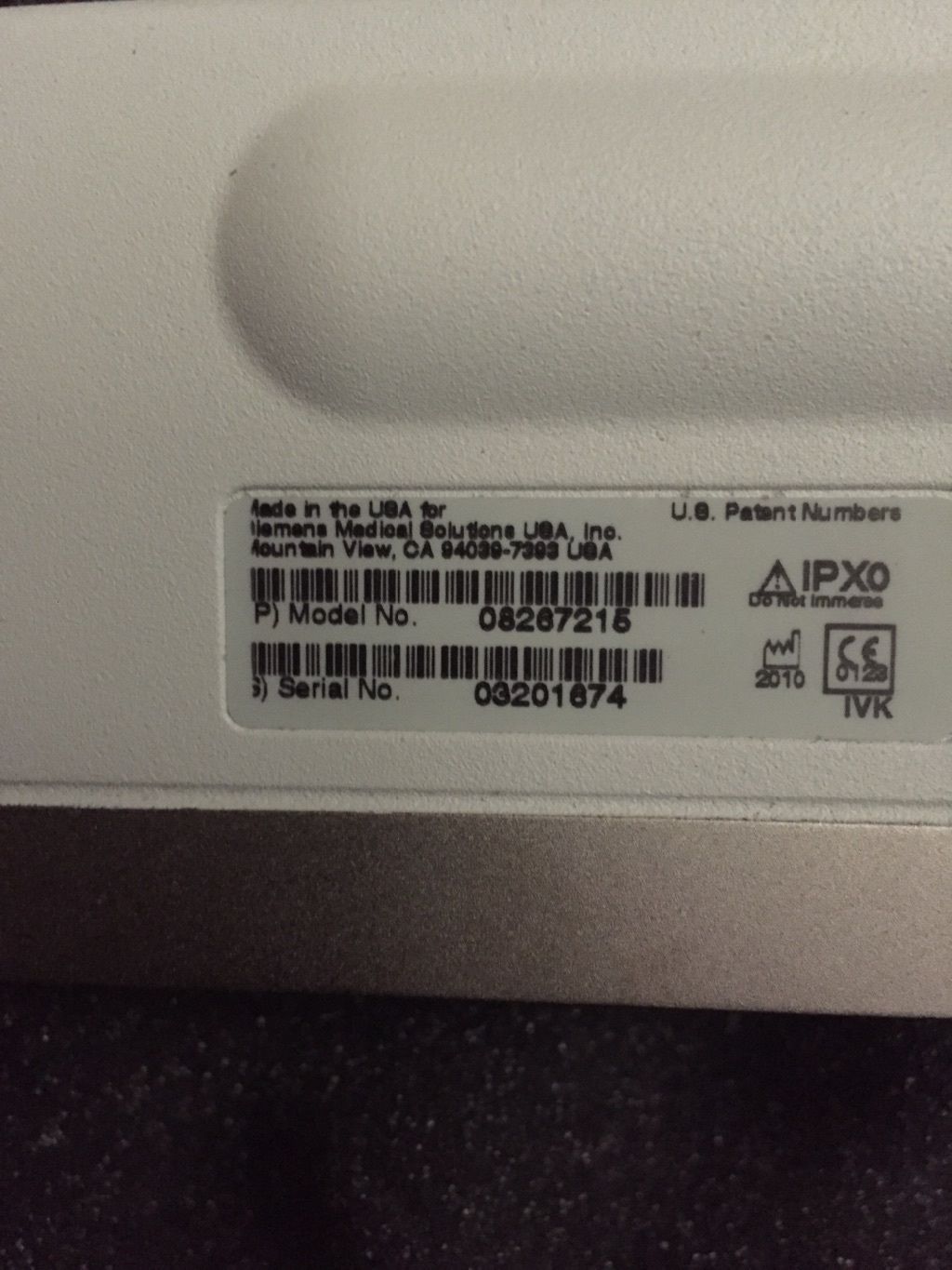 Acuson Aux CW 2.0MHZ probe , Ultrasound Transducer Siemens 2010 w/ original case DIAGNOSTIC ULTRASOUND MACHINES FOR SALE
