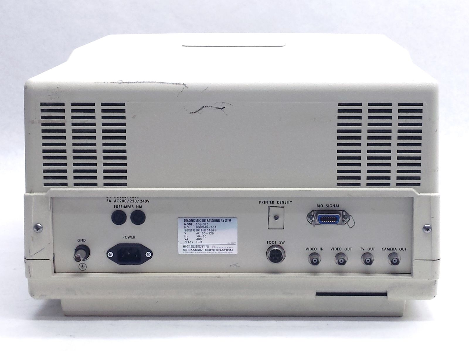 SHIMADZU SHIMASONIC SDL-310 OB/GYN ULTRASOUND DIAGNOSTIC IMAGING PATIENT MONTIOR DIAGNOSTIC ULTRASOUND MACHINES FOR SALE