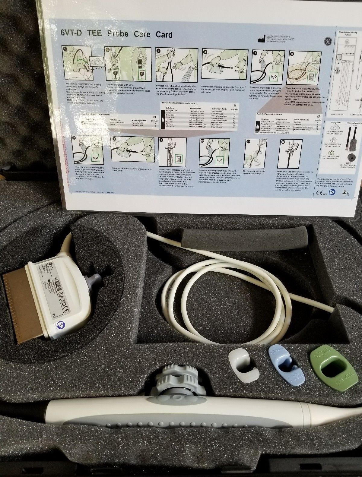 a case with a probe equipment