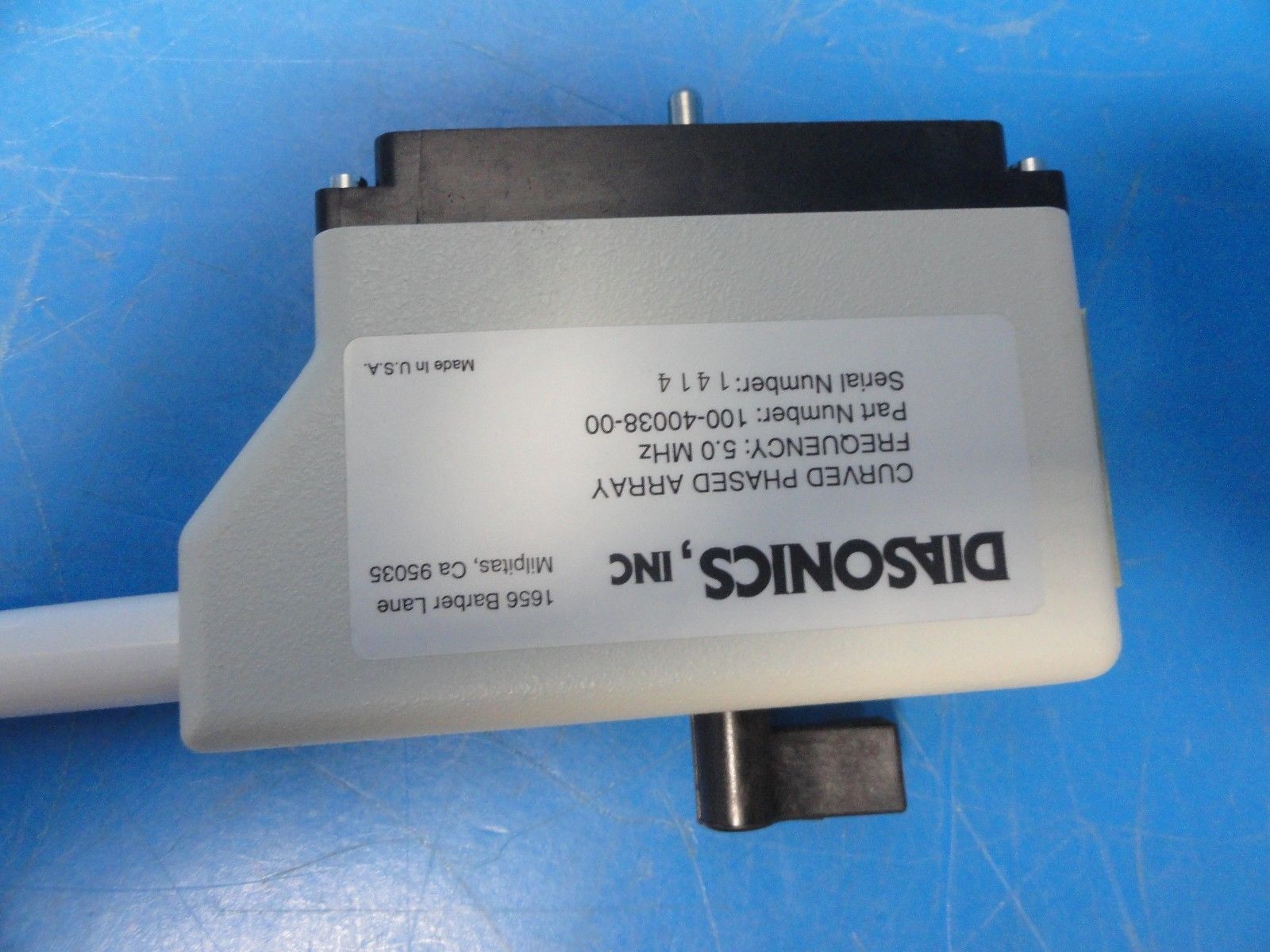 2005 Diasonics 5.0 CPACurved Phased Array Probe for Gateway (8816) DIAGNOSTIC ULTRASOUND MACHINES FOR SALE