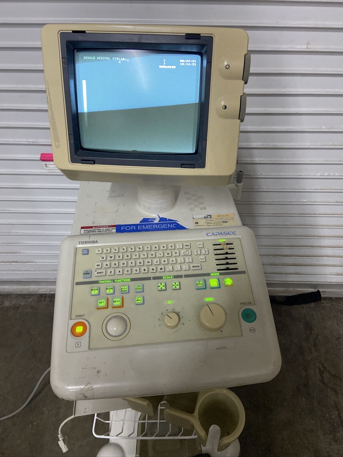 Toshiba Capasee Medical Diagnostic Ultrasound System Version 2.12  DIAGNOSTIC ULTRASOUND MACHINES FOR SALE