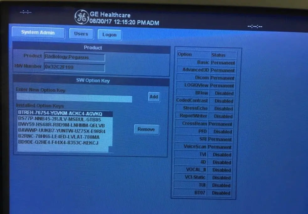 GE LOGIQ 7 Ultrasound CRT Monitor Software Version R7.5.1 DIAGNOSTIC ULTRASOUND MACHINES FOR SALE