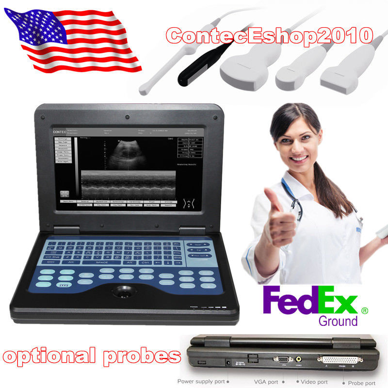 Portable Laptop Machine Digital Ultrasound Scanner, probe, human/vet, USA Fedex DIAGNOSTIC ULTRASOUND MACHINES FOR SALE