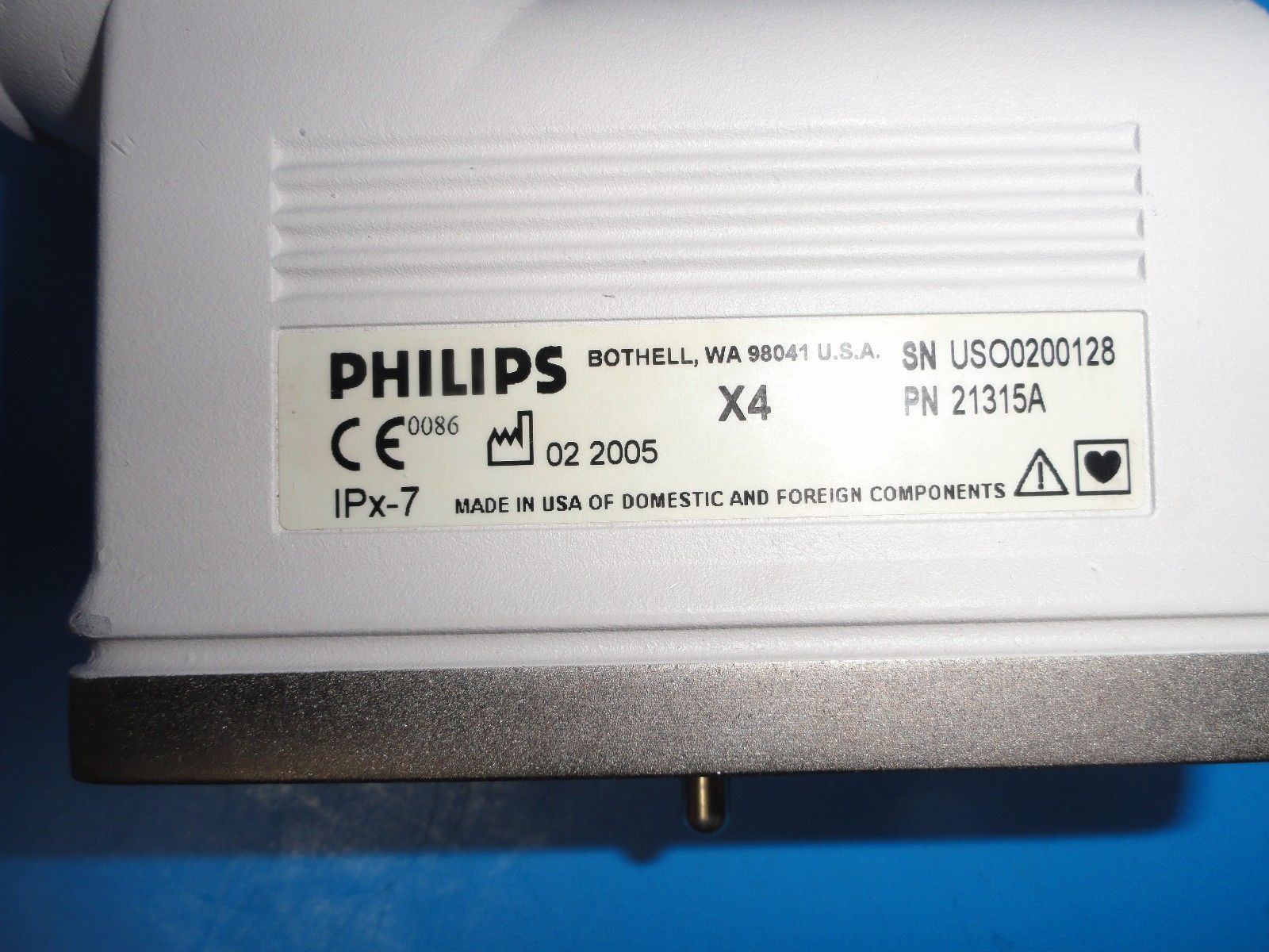 2005 Philips X4 / 21315A Broadband Phased Array Probe for HP SONOS 7500 (8066) DIAGNOSTIC ULTRASOUND MACHINES FOR SALE