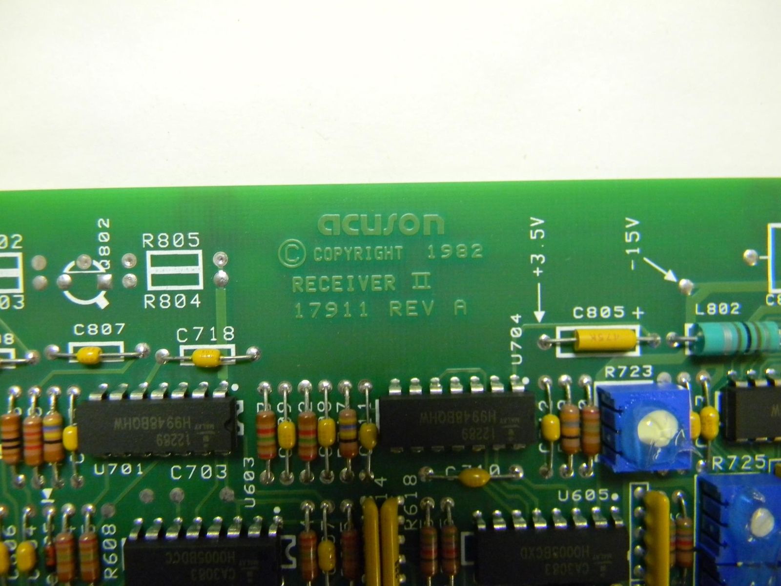 Acuson Sequoia C256 Ultrasound Receiver II 2 Board, PN# 17912 DIAGNOSTIC ULTRASOUND MACHINES FOR SALE