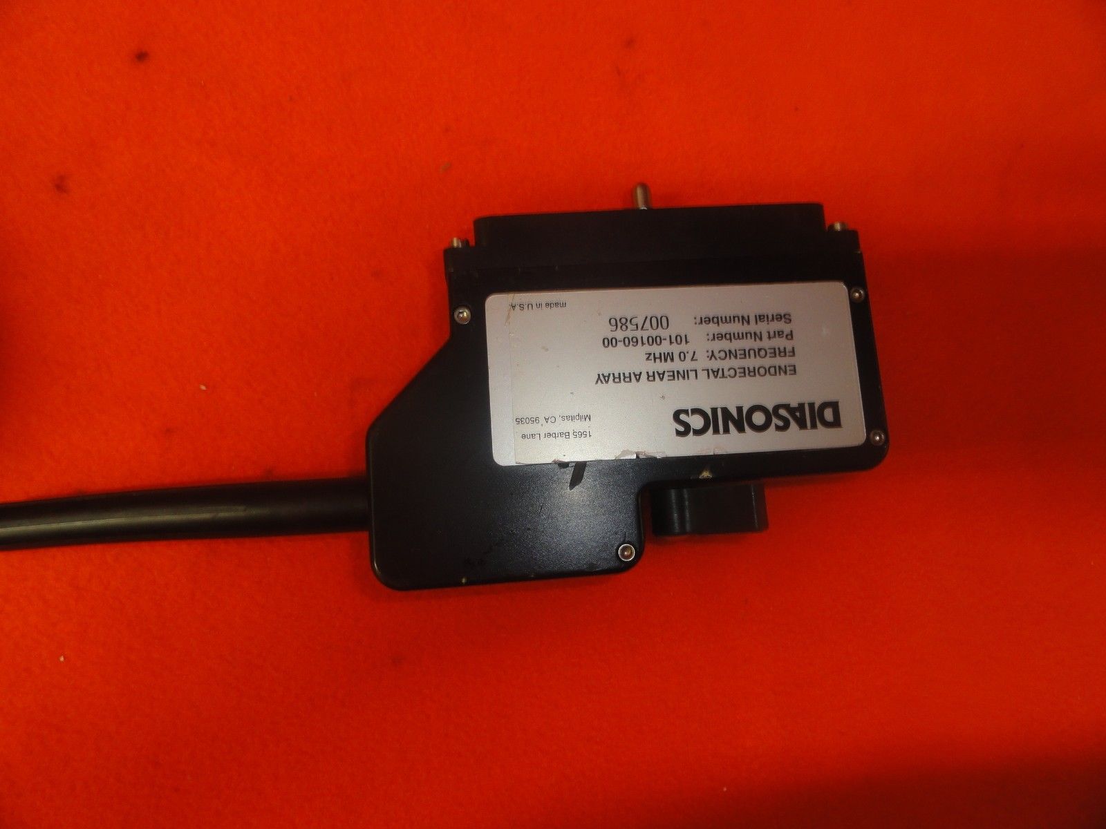 DIASONICS P/N 101-00160-00 LINEAR ARRAY 7.0 MHZ ENDORECTAL PROBE (5900) DIAGNOSTIC ULTRASOUND MACHINES FOR SALE