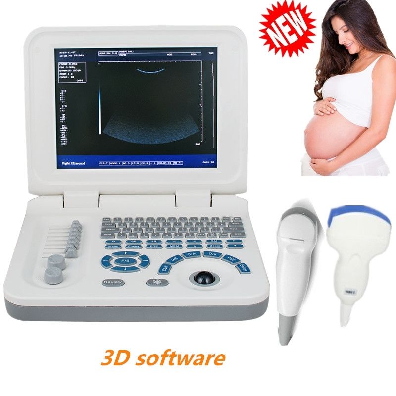 USB 10 " Nootbook Full Digital Ultrasound Scanner Machine Micro-convex Probe 3D 190891218131 DIAGNOSTIC ULTRASOUND MACHINES FOR SALE