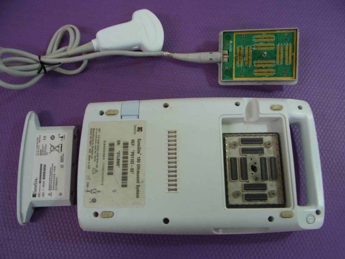 Sonosite 180 portable ultrasound system P01102-03 w/ C60/5-2 convex probe DIAGNOSTIC ULTRASOUND MACHINES FOR SALE