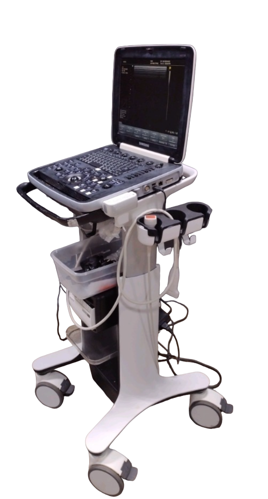 SAMSUNG HM70A PORTABLE ULTRASOUND MACHINE WITH 2 PROBES (PE2-4, LA3-16AD) 2015 DIAGNOSTIC ULTRASOUND MACHINES FOR SALE