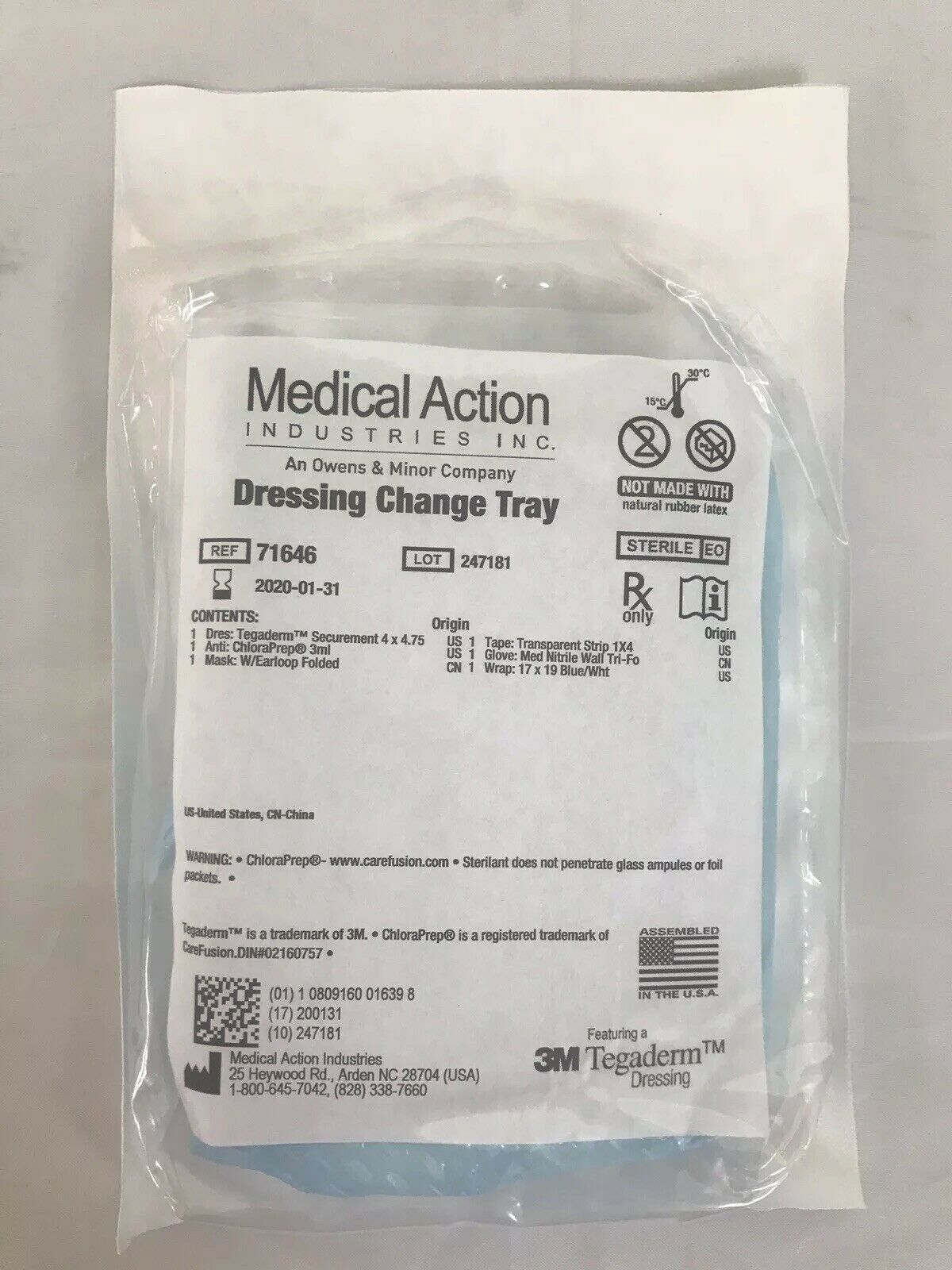 Medical Action Industries Inc. Dressing Change Tray (78KMD) DIAGNOSTIC ULTRASOUND MACHINES FOR SALE